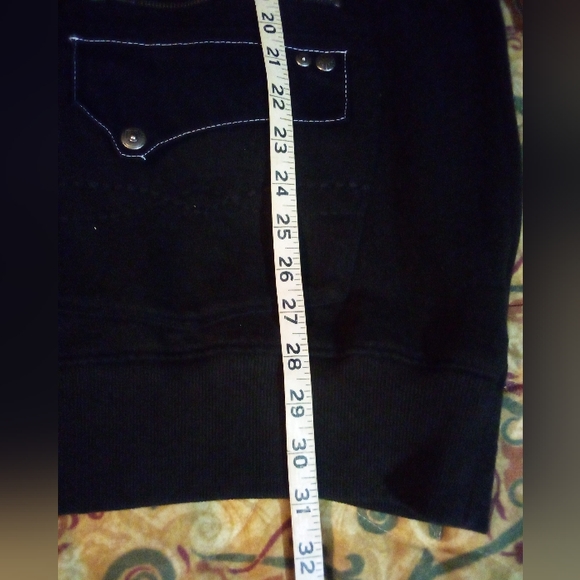 Nostic Gothic Graphic Embroidered Studded Hoodie Jacket Men's 3XL (?) Black NWT - Picture 9 of 12